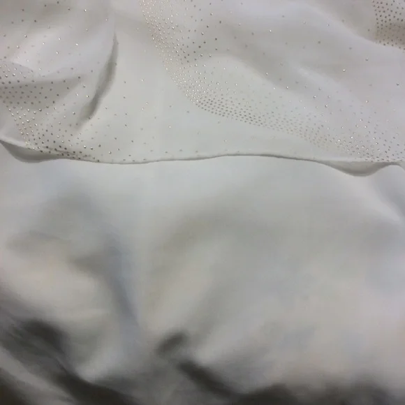 BCBG Whisper White/Golden Dress sz L - Picture 9 of 14